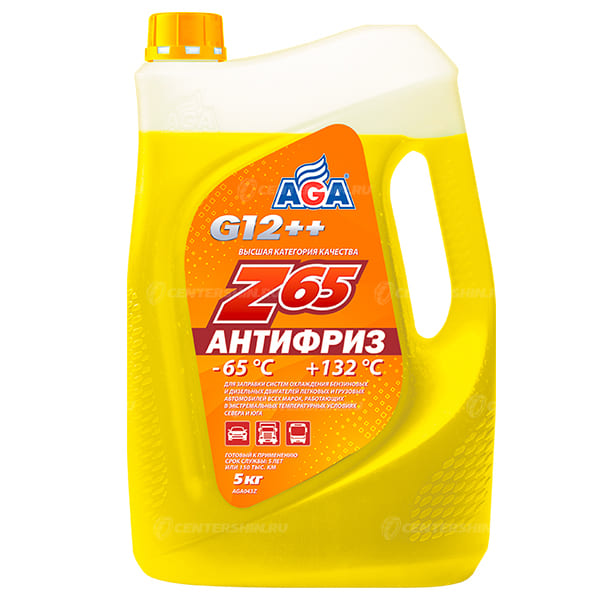 AGA Z 65 G12++ антифриз -65 С/+132 С (желтый) 5кг.
